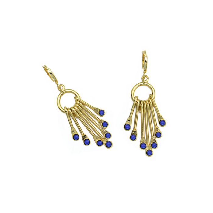 Boucles d&rsquo;oreilles ethniques pierres