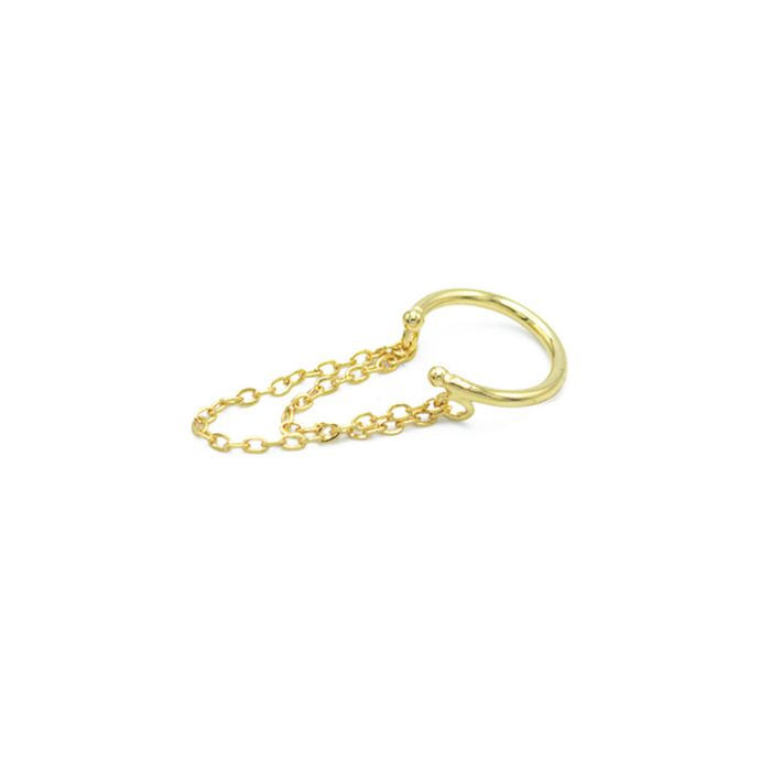 Ear cuff chaine double