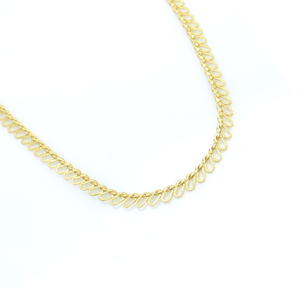 Collier ras du cou à maillons ovales