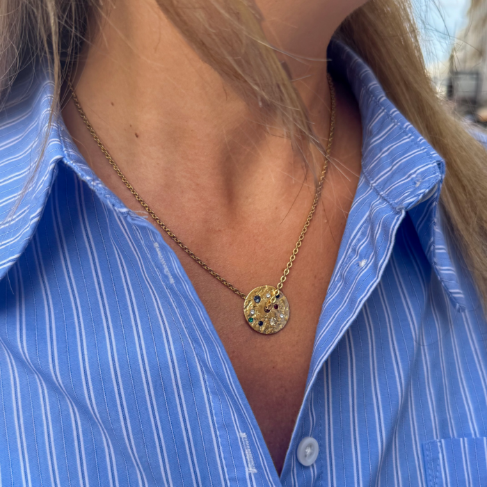 Collier Constellation orné de pierres fines