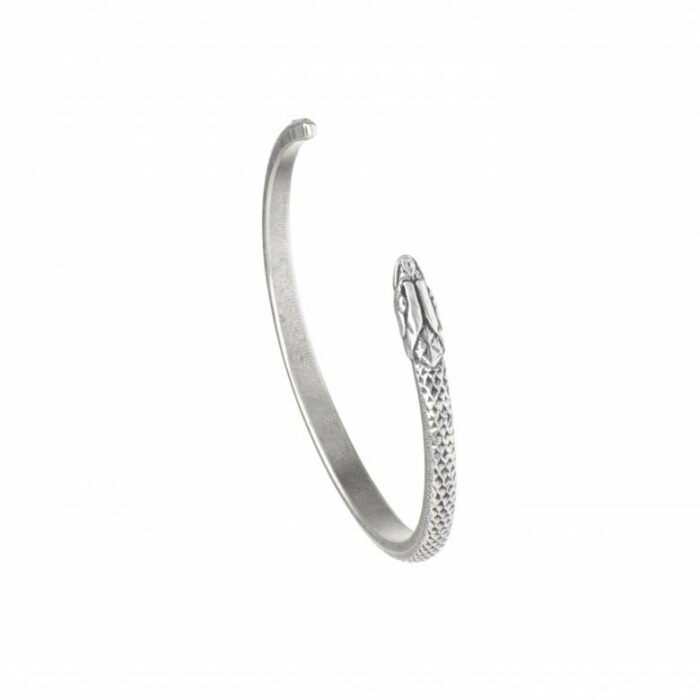 Bracelet serpent argent