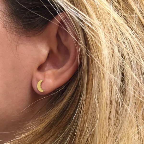 Boucles d'oreilles corne asymétrique