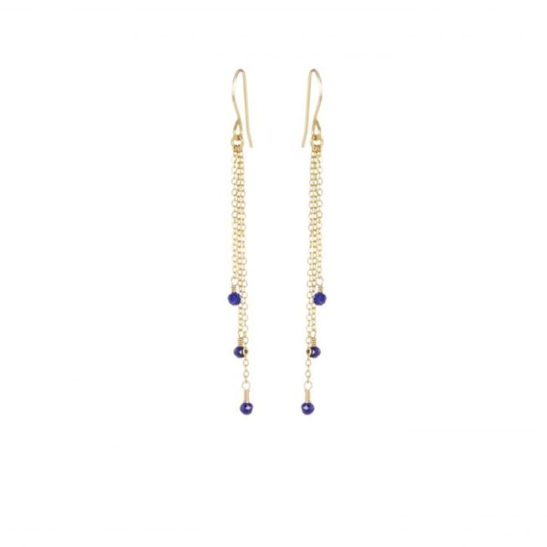 Boucles d'oreilles trois perles