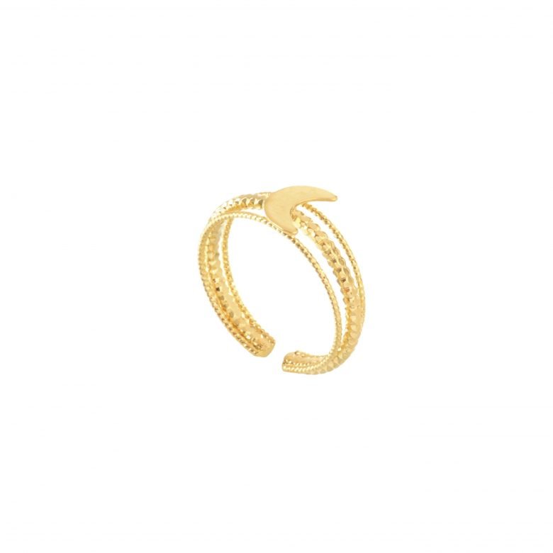 Bague 3 fils lune