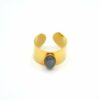 Bague cabochon lisse