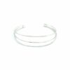 Aby, bracelet manchette, bracelet manchette argent, bracelet manchette fin, Bracelet martelé, manchette, manchette argent, manchette martelé