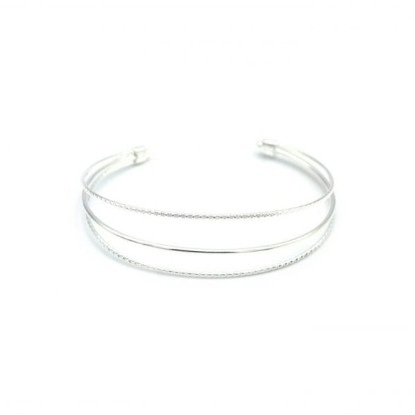 Aby, bracelet manchette, bracelet manchette argent, bracelet manchette fin, Bracelet martelé, manchette, manchette argent, manchette martelé