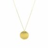collier fin, collier médaille, collier médailllon, collier pendentif, collier plaqué or, Joy
